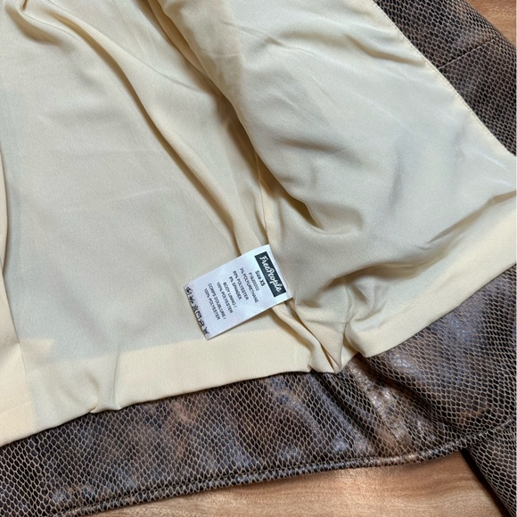 Free People Vegan Leather Snakeskin Jacket - Picture 4 of 5